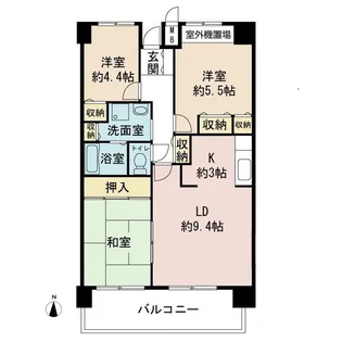 マルシェ伊丹【6階】の間取り