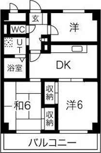 ルキア武庫川【5階】の間取り