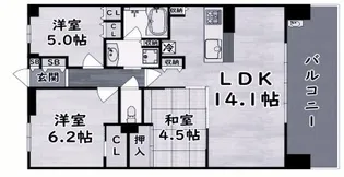摩耶シティSTATION GATE【11階】の間取り