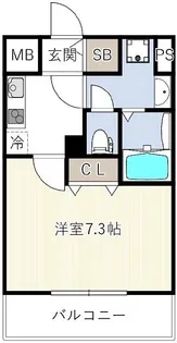 Paseo三軒寺通り【3階】の間取り
