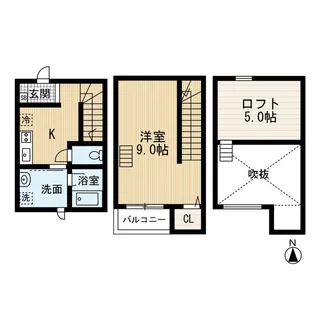 プログレス武庫川東【2階】の間取り