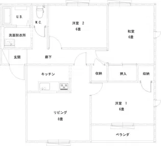 サンロジュマン【1階】の間取り