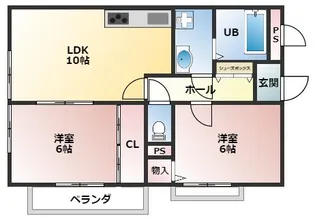 フュテュール尼崎【2階】の間取り