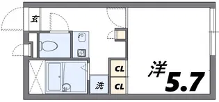 レオパレス東本町II【2階】の間取り
