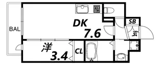 MAXIV尼崎【3階】の間取り