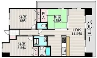 グランドハイツ旭【2階】の間取り