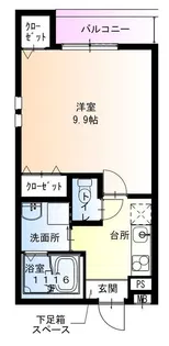 フジパレス長洲公園I番館【1階】の間取り