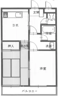 メゾンモナムール【2階】の間取り