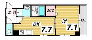 SMK福住【4階】の間取り