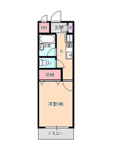 マーガレットハイツ【1階】の間取り