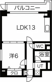 クレア・ド・ルーン伊丹【7階】の間取り