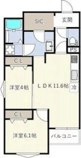 REGIES立花駅前【1階】の間取り