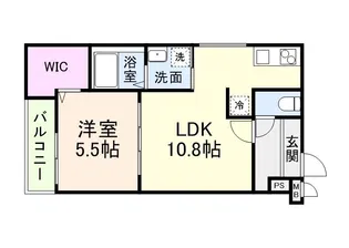 フジパレス阪急塚口ウエストI番館【2階】の間取り