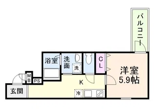 フジパレス阪急塚口ウエストⅡ番館【3階】の間取り