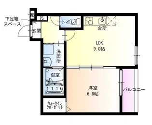 フジパレス御幣島【2階】の間取り