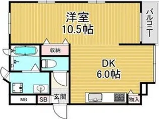 レジデンスエスタ【2階】の間取り