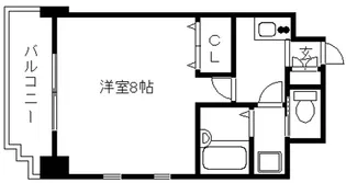 フェアリーコート歌島橋【4階】の間取り
