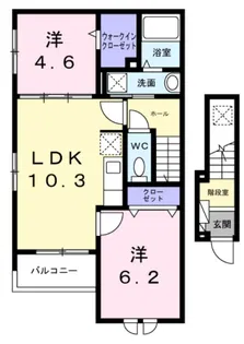 フラン カーサ【2階】の間取り