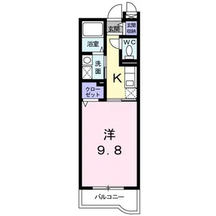 ランデュール瑞穂【2階】の間取り