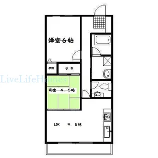 アイユール21【203号室】の間取り