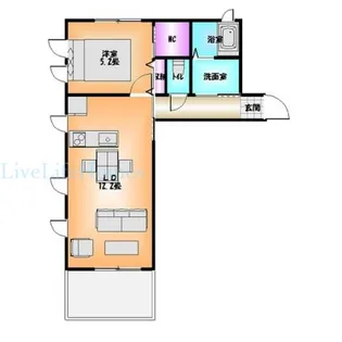 リブライフ国府【201号室】の間取り