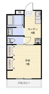 リブライフ蔵本【108号室】の間取り