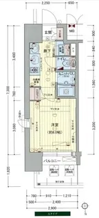 プレサンス難波元町【4階】の間取り