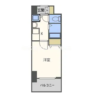 プレサンス心斎橋ザ・スタイル【2階】の間取り