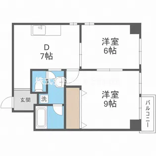 カナオリビル【6階】の間取り