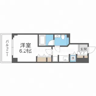 セイワパレス長堀南【6階】の間取り