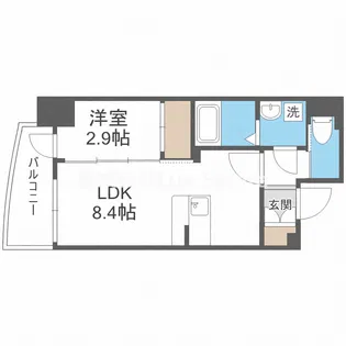 セレニテ天満橋アリア【7階】の間取り