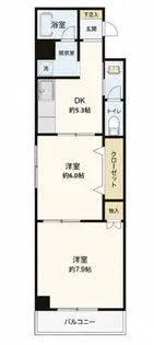 コーリング大阪本町【4階】の間取り