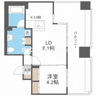 プラスヴァンドームサントル【2階】の間取り