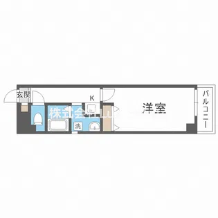 リバーライズ谷町4【10階】の間取り