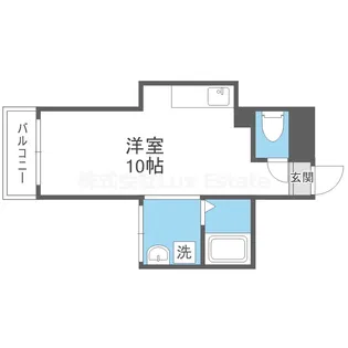 ロイヤルメゾンMINAMISENBA【9階】の間取り
