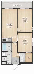 プラム九条【5階】の間取り