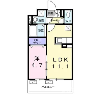 ネストージュ【4階】の間取り