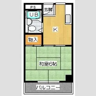 ラ・シャンブル【3階】の間取り