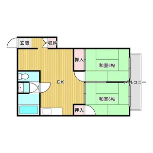 三井マンション【2階】の間取り