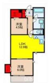 Chez・moi茨木市郡山【1階】の間取り