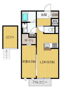 ジョイフルキューブ【202号室号室】の間取り