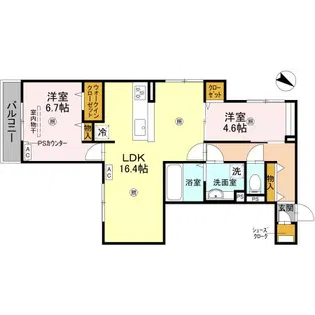 aisance千里丘【2階】の間取り