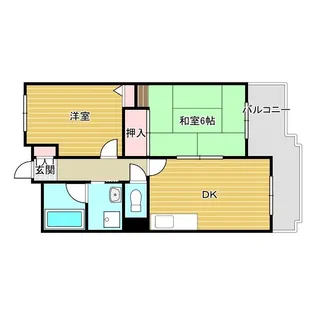 センターコート【5階】の間取り