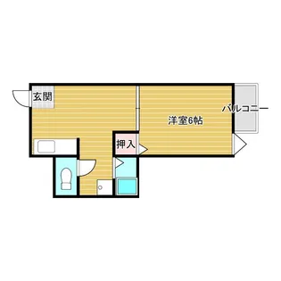 青葉丘コーポⅡ【4階】の間取り