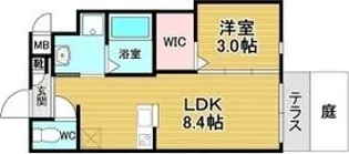 リアコート千里丘ⅠNORTH【1階】の間取り