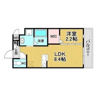 リアコート千里丘ⅠNORTH【3階】の間取り