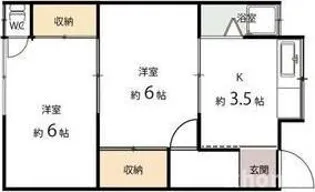 中里文化3号棟【1階】の間取り