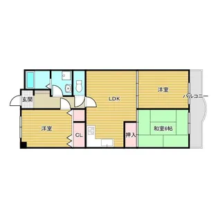 グレイセスあい【3階】の間取り