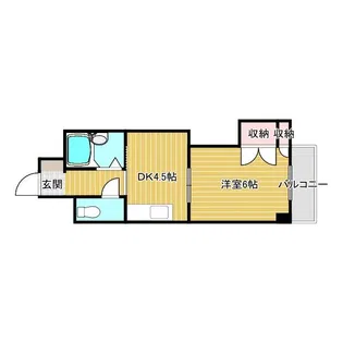 正雀グランドハイツ北【2階】の間取り