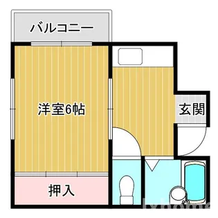 ハイツ寿里庵【2階】の間取り